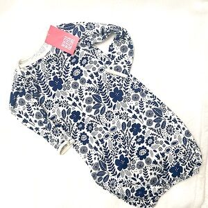 NWT Winter Water Factory 100% Organic Cotton Navy Sleep Sack / Bag